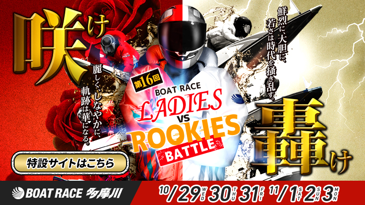 ボートレースレディースVSルーキーズバトル特設サイト
